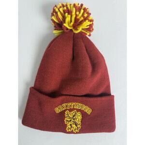 Harry Potter Gryffindor pom  Beanie Winter Hat embroidered One Size Fits most